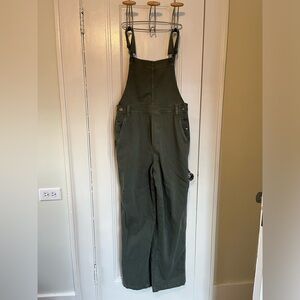aerie, Wide-leg Overalls, Army/Hunter Green